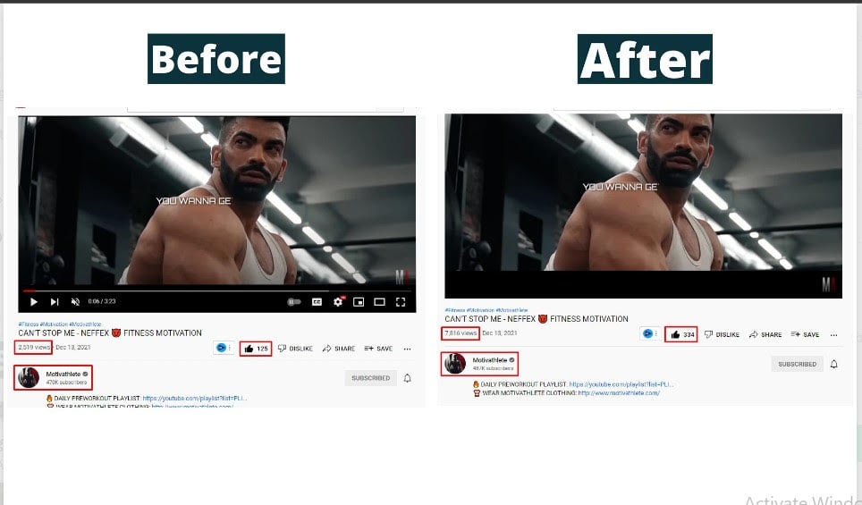 Video SEO Before and After Result